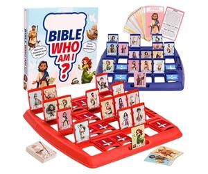 Gues Bible Who Board Game, 24 Classic Bible Characters for Development and Fun as a Toy, PP Who I Am Bible Game for Daily Family Time, Birthdays, Social Situations
