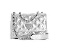 GUESS Giully Mini 2 Compartment Convertible Flap XS Silver, silver, One size