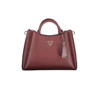 GUESS Eco Gloriana Girlfriend Satchel Burgundy, burgundy, One Size