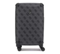 GUESS 22 IN 8 Wheeler Exp. M Coal Logo, Expandable, Quiet Wheels, Built-in TSA Lock, Multiple Compartments, Black