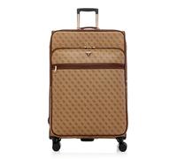 GUESS 28" 8-Wheel Spinner Suitcase, Latte Logo, Expandable, 4 Pockets, TSA Lock