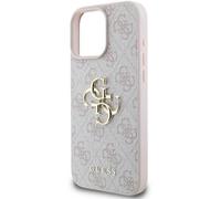 CG Mobile Guess GUHCP16L4GMGPI Case for iPhone 16 Pro 6.3 Inch Pink Hard Case 4G Big Logo