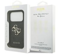 CG MOBILE Guess 4G Large Logo Case for iPhone 17 Pro Max (Black)