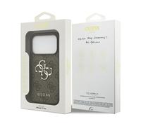 CG MOBILE Guess 4G Large Logo Case for iPhone 17 Pro Max (Brown)