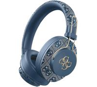 Guess 4G Big Metal Logo Bluetooth On Ear ENC Headphone Blue - GUBHS72P4FC4MB