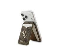 Guess 4G Big Metal Logo Magnetic Card Holder with Stand and Mirror Brown - GUWMSMIP4GW