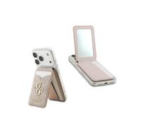 Guess 4G Big Metal Logo Magnetic Card Holder with Stand and Mirror Pink - GUWMSMIP4GP