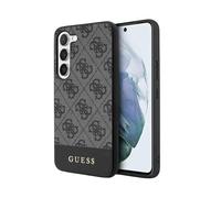 CG MOBILE Guess GUHCS23SG4GLGR Case for Samsung S23 S911 Black 4G Stripe Collection