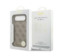 Guess 4G Charms Case for iPhone 17 Air 6.5" Tone on Tone Brown - GUHMP17MGF4GCW