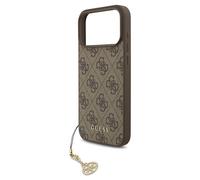 Guess 4G Charms Case for iPhone 17 Pro Max 6.9" Tone on Tone Brown