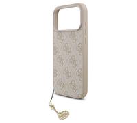 CG MOBILE Guess 4G Charms Collection Compatible with MagSafe Case for iPhone 17 Pro Max (Pink)