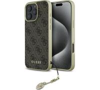 Guess 4G Charms Collection Case for iPhone 16 Pro Max 6.9" Brown - GUHCP16XGF4GBR