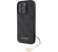 Guess 4G Charms Collection Hybrid Case for iPhone 16 Pro 6.3" Black