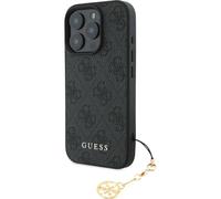 Guess 4G Charms Collection Hybrid Case for iPhone 16 Pro 6.3" Black - GUHCP16LGF4GCK