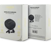 Guess 4G Classic Metal Logo TWS ENC Earphones Black - GUTWST3P4EGK