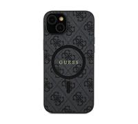 Guess 4G Leather Case Black for Magsafe Galaxy S24
