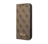 Guess 4G Metal Camera Outline Book Case, Brown - iPhone 14 Pro