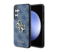 Guess 4G Metal Logo Case, Blue - Galaxy S24+