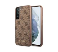 Guess 4G Metal Logo Case, Brown - Galaxy S23+
