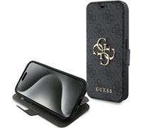 Guess 4G Metal Logo Case for iphone 15 Pro 6.1" Grey - GUBKP15L4GMGGR