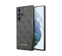 Guess 4G Metal Logo Cover Gray - Samsung Galaxy S23 Ultra