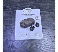 Guess 4G Metal Logo True Wireless Earbuds with Charging Case Brown - GUTWSP4EGW