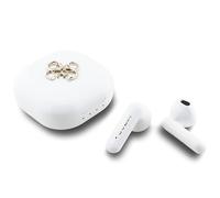 Guess 4G Metal Logo TWS Wireless Headphones White - GUTWSJ7HE4GH