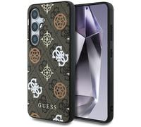 Guess 4G Printed Coloured Peony Pattern Case with MagSafe for Samsung Galaxy S25 6.2" Brown - GUHMS25SP4PWPW