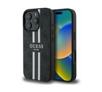 Guess 4G Printed Stripes Black MagSafe - iPhone 16 Pro Case