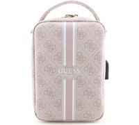 Guess 4G Printed Stripes Organizer Travel Bag Pink - GUHBP4RPSP