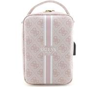 Guess PU 4G Printed Stripes Travel Bag Pink - GUHBP4RPSP, Pink, Striped, Pink, Striped