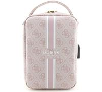 Guess PU 4G Printed Stripes Travel Bag Pink - GUHBP4RPSP, Pink, Striped, Pink, Striped