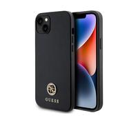 Guess 4G Rhinestone Metal Logo, Black - iPhone 15 Plus