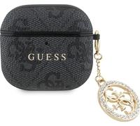 Guess 4G Script PC/PU Charm Case For AirPods 4 Black - GUA4P4E4CDK