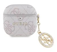 Guess 4G Script PC/PU Charm Case For AirPods 4 Pink - GUA4P4E4CDP