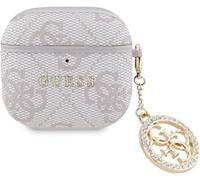 Guess 4G Script PC/PU Charm Case For AirPods 4 Pink - GUA4P4E4CDP