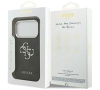 Guess 4G Stripe Case with MagSafe for iPhone 17 Pro Max Black-GUHMP17XPG4SEMCK