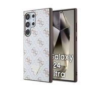 Guess 4G Triangle Case, White - Galaxy S24 Ultra