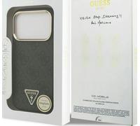 Guess 4G Triangle Logo Case with MagSafe for iPhone 17 Pro 6.3" Black Gold - GUHMP17LP4GTDGMK