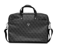 Guess 4G Triangle Logo Laptop Bag 16" Black Saffiano - GUCB15P4TK