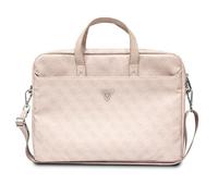 Guess 4G Triangle Logo Laptop Bag 16" Rose Pink Saffiano - GUCB15P4TP
