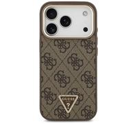 Guess 4G Triangle Logo Case with MagSafe for iPhone 17 Pro 6.3" Brown Gold
