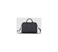 Guess 4G Triangle Logo Zipper Pocket 15" Laptop Bag Black - GUCB15P4DPTK