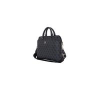 Guess 4G Triangle Logo Zipper Pocket 15" Laptop Bag Black - GUCB15P4DPTK