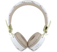 Guess 4G Triangle Round Shape ENC Bluetooth On Ear Headphones White