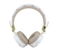 Guess 4G Triangle Round Shape ENC Bluetooth On Ear Headphones White - GUBH70E4PTMH