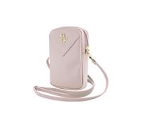 Guess 4G Zip Triangle Universal Wallet Phone Bag With Strap Pink
