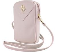 Guess 4G Zip Triangle Universal Wallet Phone Bag With Strap Pink - GUWBZPGSTEGP