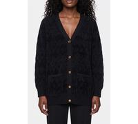 GUESS Adele Logo Chenille Jet Black A996 size XS | Cardigans Outlet | Women | Black XS