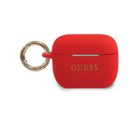 Guess AirPods Pro case GUACAPSILGLRE, red - silicone glitter